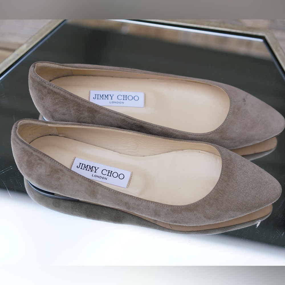 Jimmy Choo flats, brown suede, NEW WITHOUT BOX!